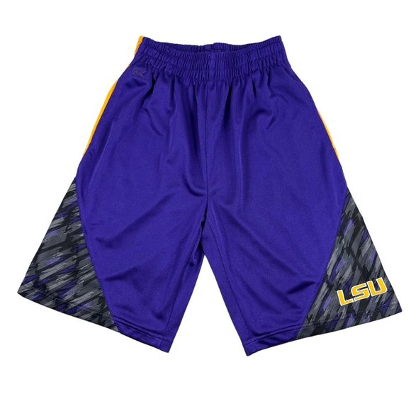 Vintage Colosseum LSU Tigers Basketball Gym Running Shorts Men S - Picture 11 of 16